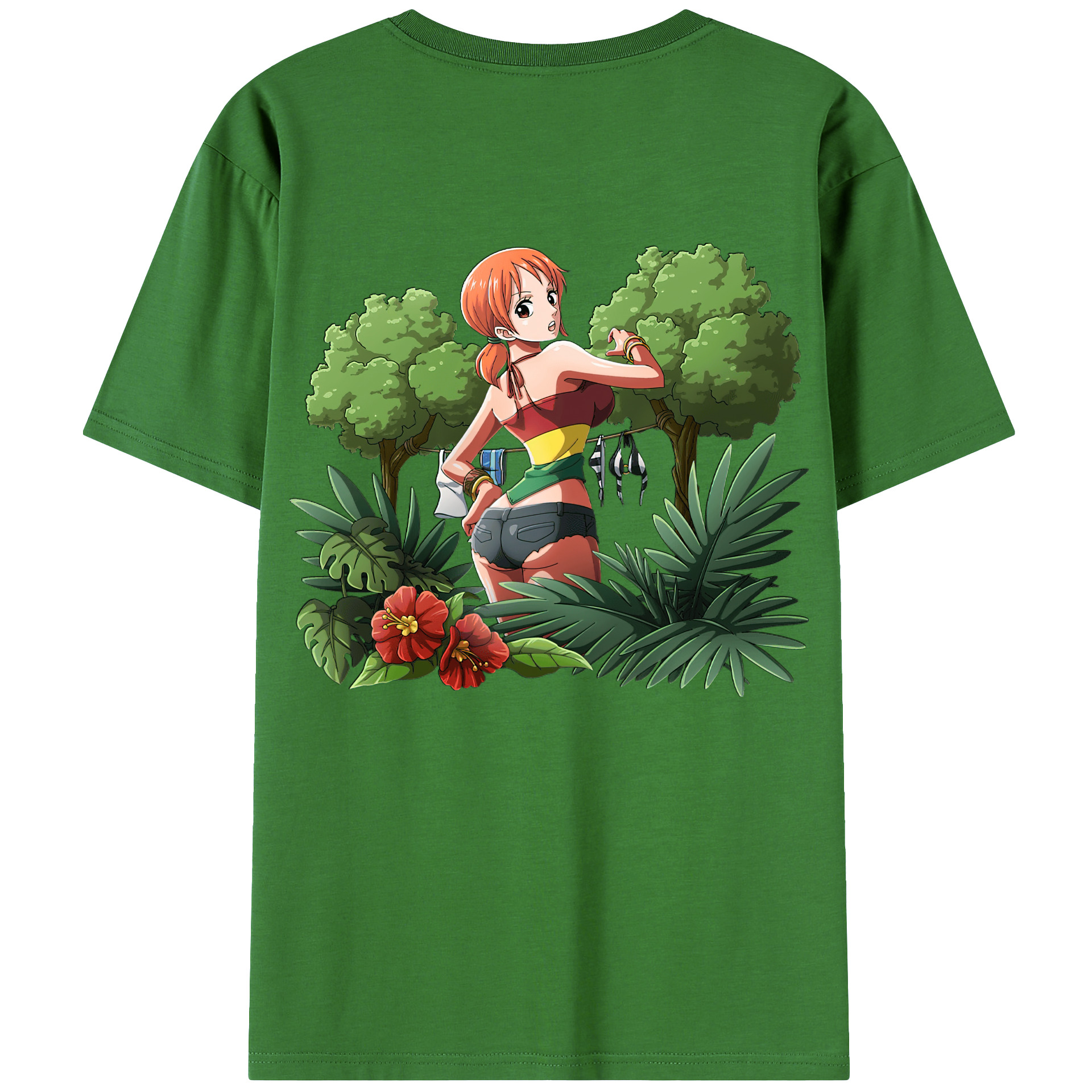 （画像用） ワンピース ナミ ONE PIECE Nami レディース半袖Tシャツ(バックプリント)